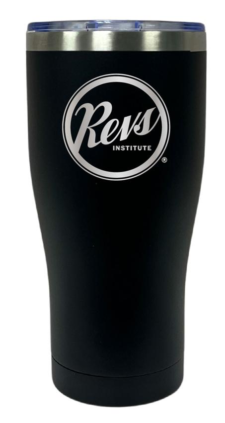 Revs Institute Stainless Steel Black Tumbler