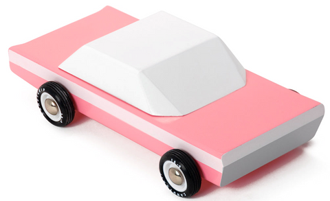Candylab Pink Cruiser Wood Car