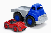 Eco-Friendly Flatbed Truck & Race Car Set
