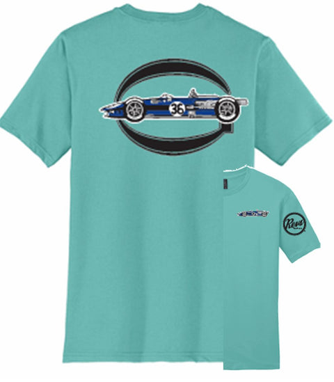 Eagle Gurney Weslake Mk 1 Formula 1 T-shirt - Light Teal