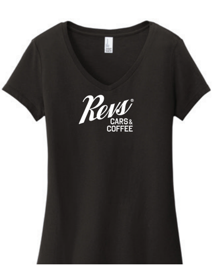 Revs Institute Cars & Coffee Ladies T-shirt - Black