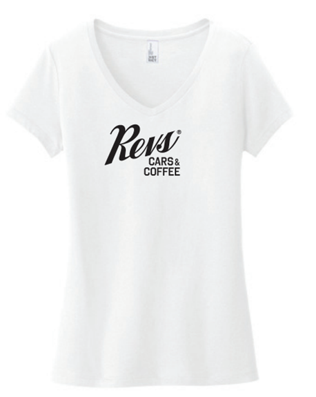 Revs Institute Cars & Coffee Ladies T-shirt - White
