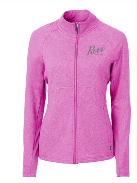 Revs Cutter & Buck Ladies Full Zip Eco Knit Heather - Gelato