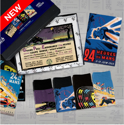Le Mans Posters 4-Pack Car Socks