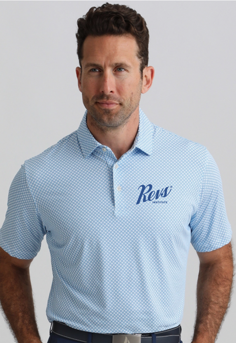 Revs Institute Men's Performance Polo - Blue