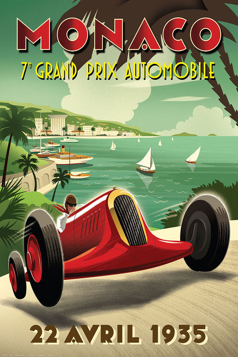 Monaco Grand Prix 1935 Poster
