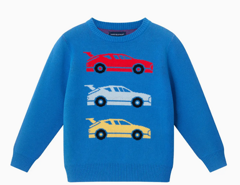Race Car Crew Neck Sweater for Children
