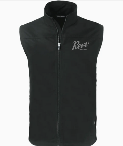 Revs Institute Cutter & Buck Charter Eco Recycled Men's Full-Zip Vest