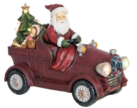 Light-up Musical Santa Claus Car