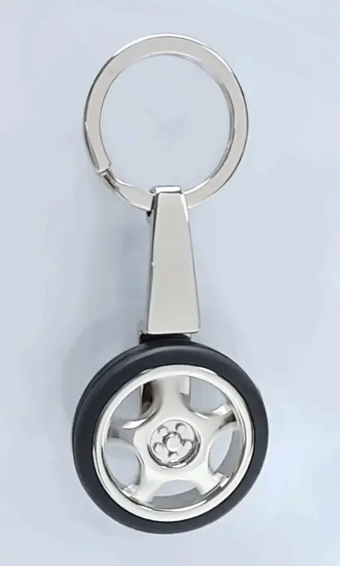Spinning Tire Key Chain