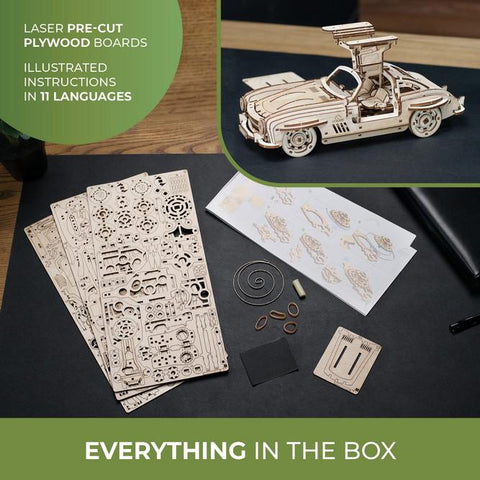 UGears Winged Sports Coupe Wooden Model Kit