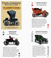 Turn of the Century Motor Cars Playing Cards