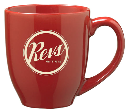 Revs Institute Bistro Coffee Mug - Cardinal Red