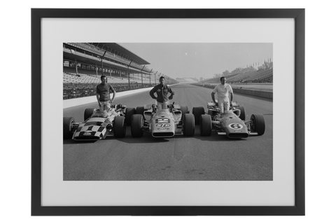 Indianapolis 500 Mile Race 1969 Framed Matted Print