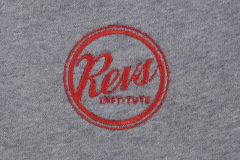 Revs Institute Mens 1/4 Zip Fleece - Heather Grey