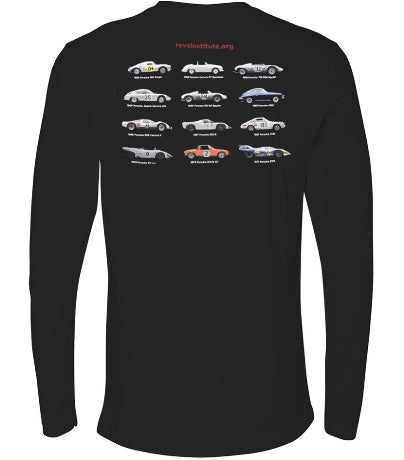 Buy a Revs Institute Porsche Long Sleeve T-shirt - Black