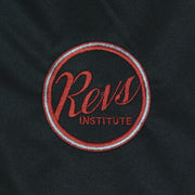 Revs Institute Mens Performance Polo - Black/Steel
