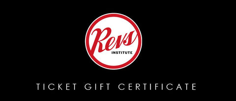 Revs Institute Ticket Gift Certificate